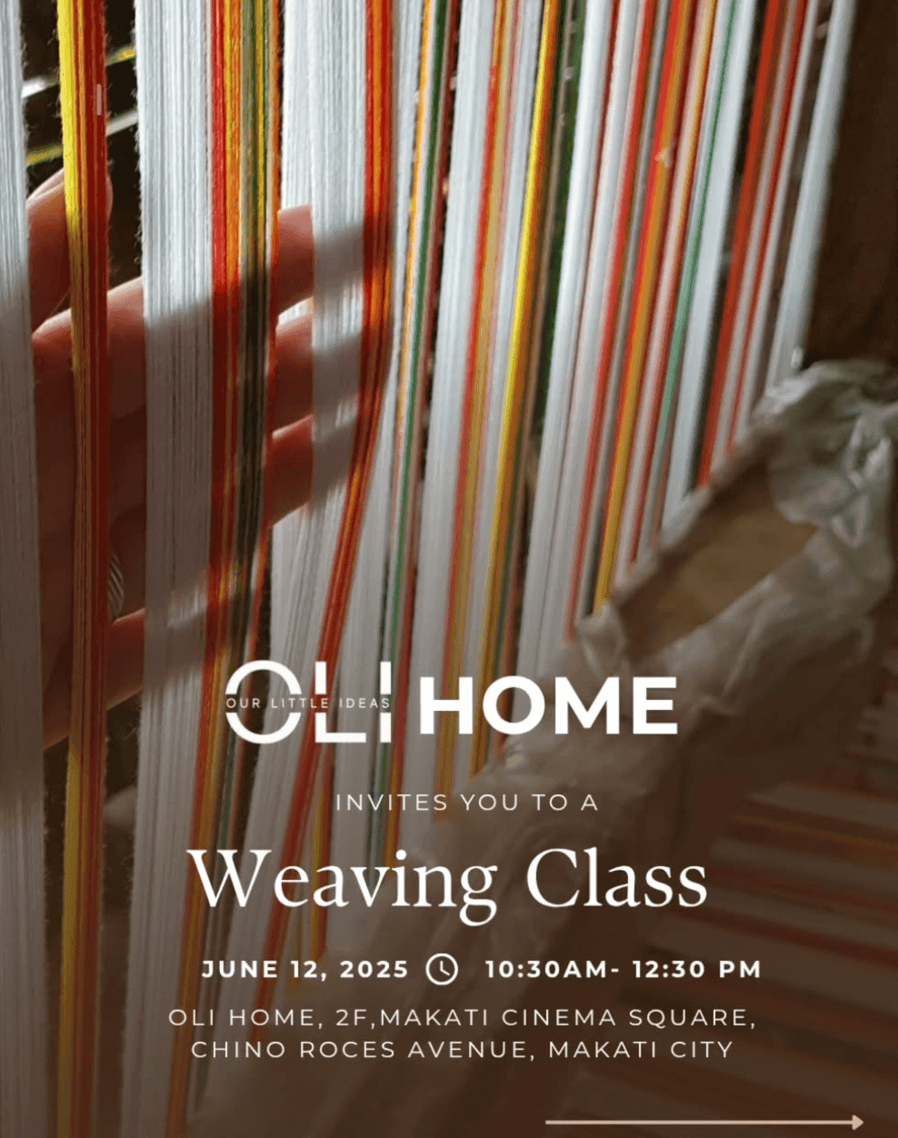 Basic Weaving Workshop with OLI Home