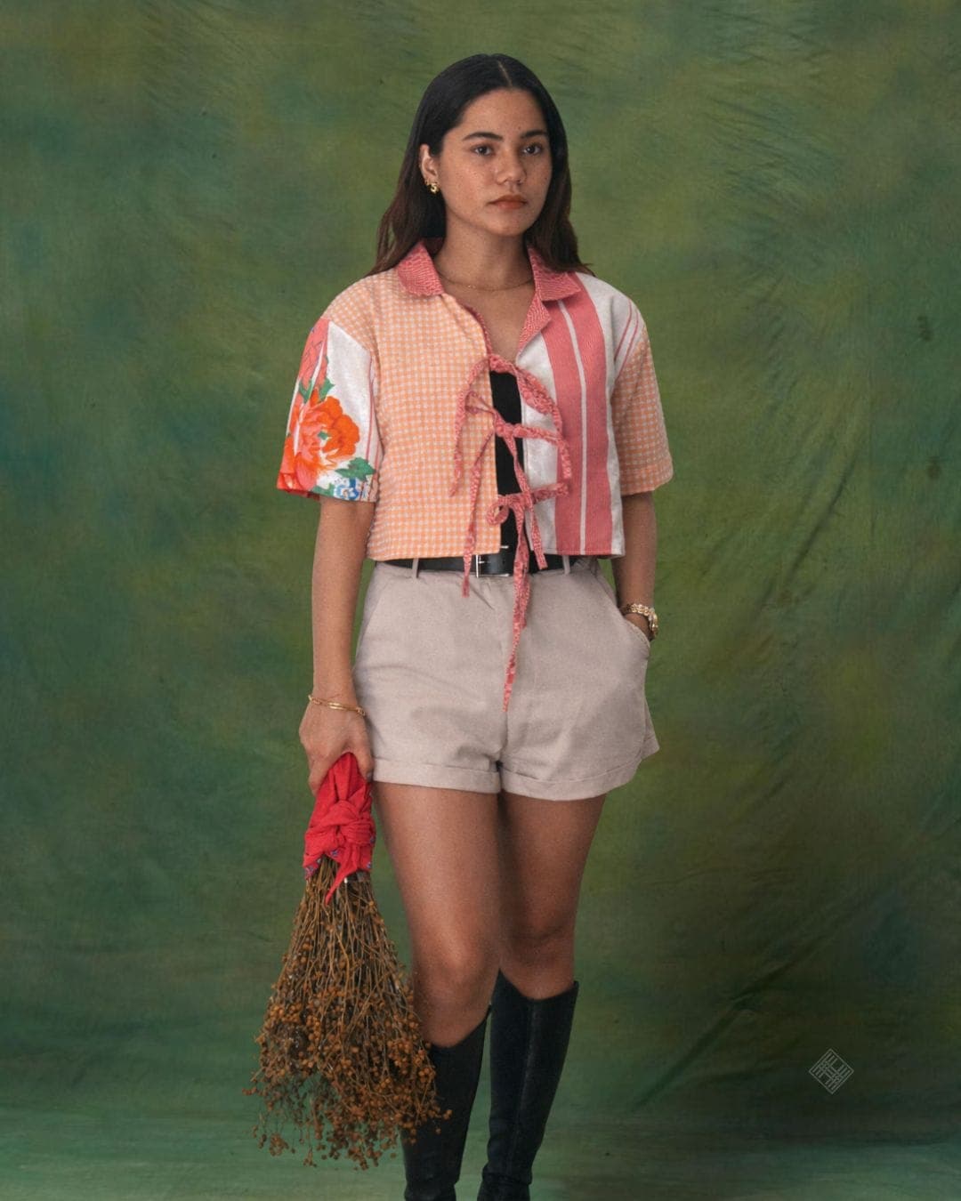 Sinta Tie-Front Top, Lambingan sa Hapon Collection